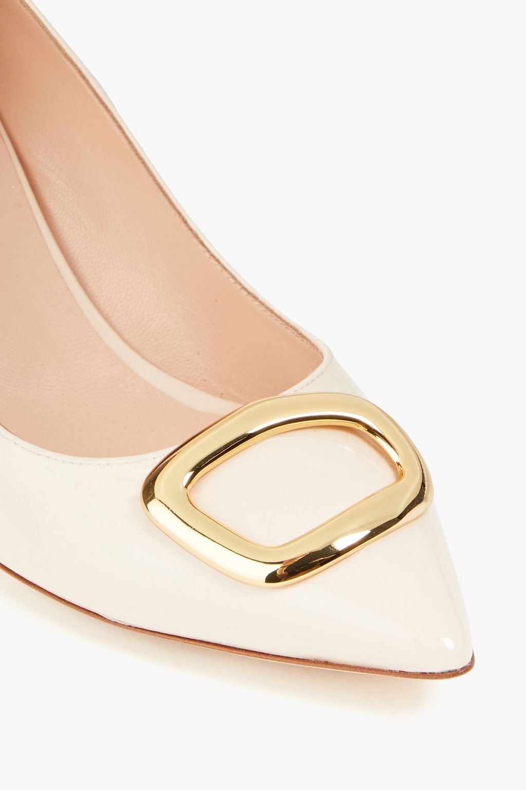 RUPERT SANDERSON Clava embellished patent-leather pumps