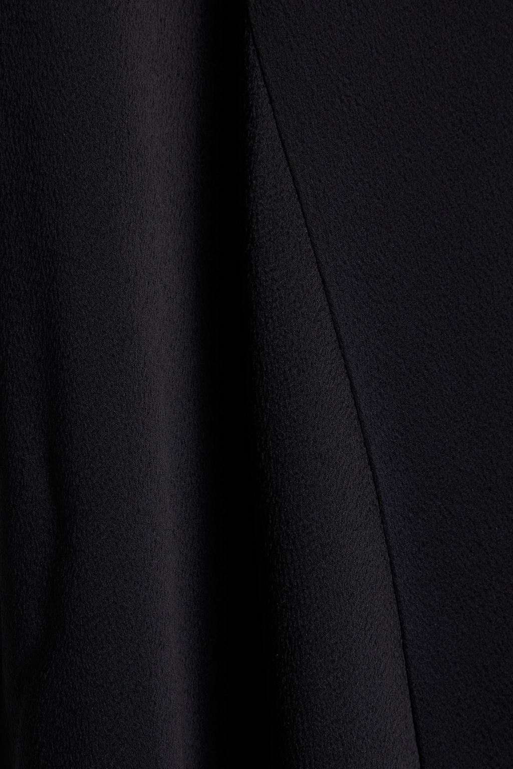 VALENTINO GARAVANI Asymmetric ruffled hammered-satin dress