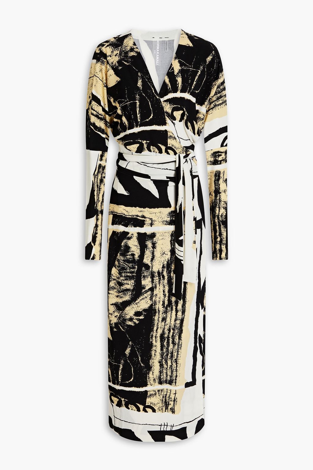 Norma kamali wrap dress top