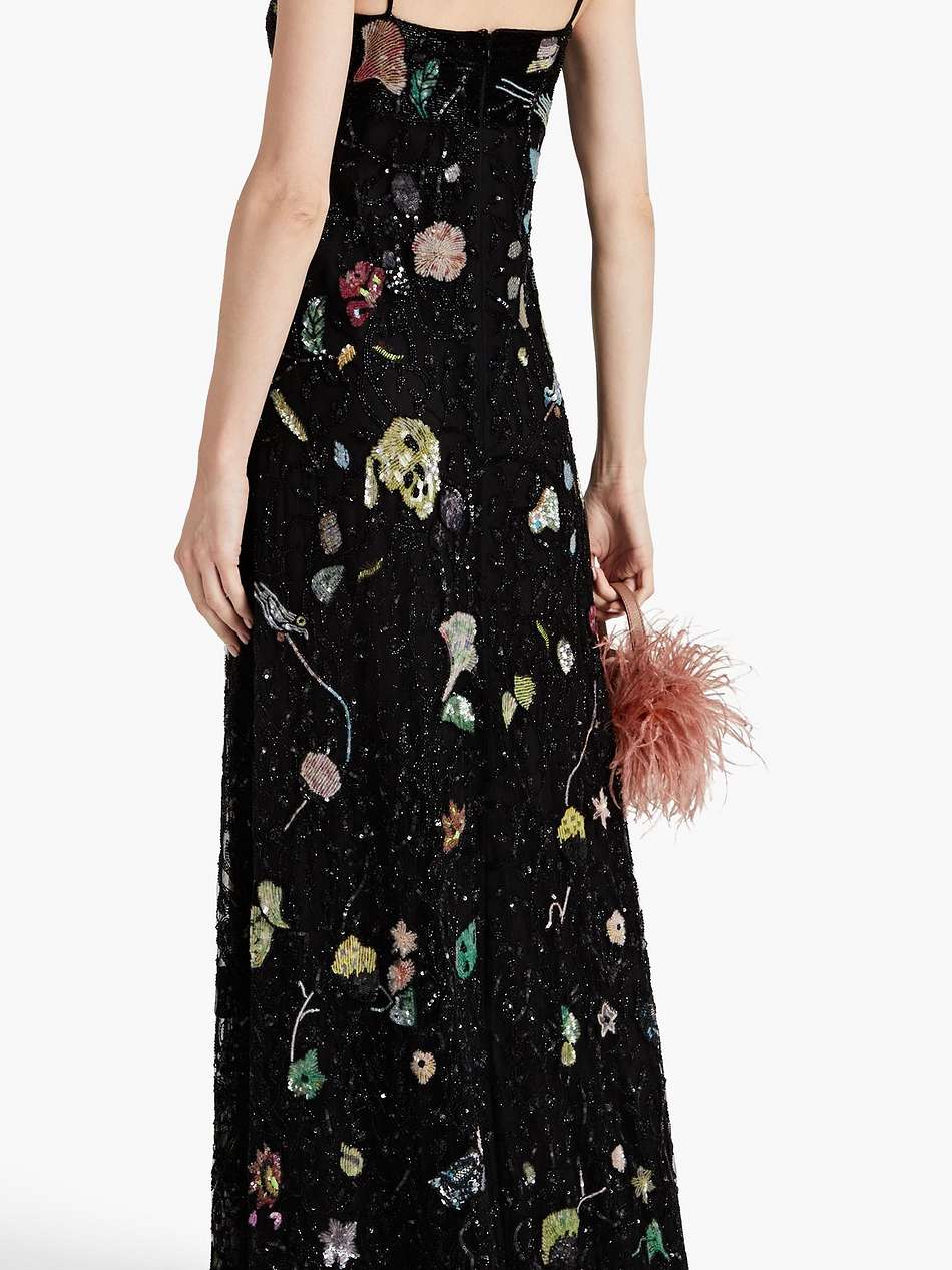 embellished tulle gown