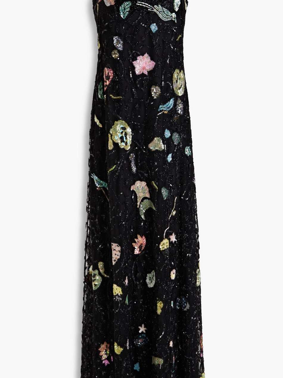embellished tulle gown