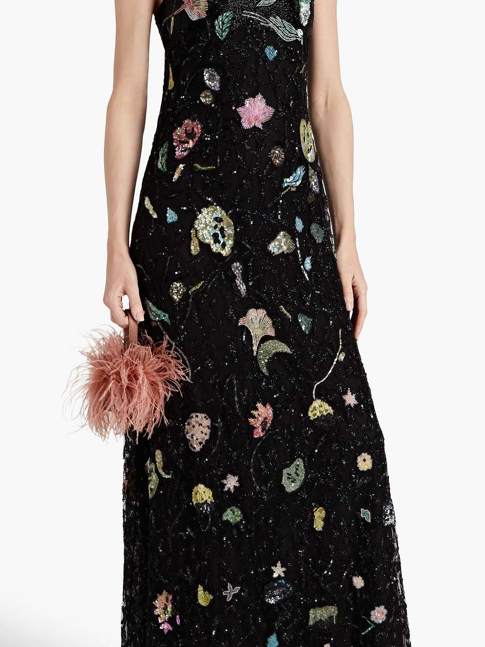 embellished tulle gown