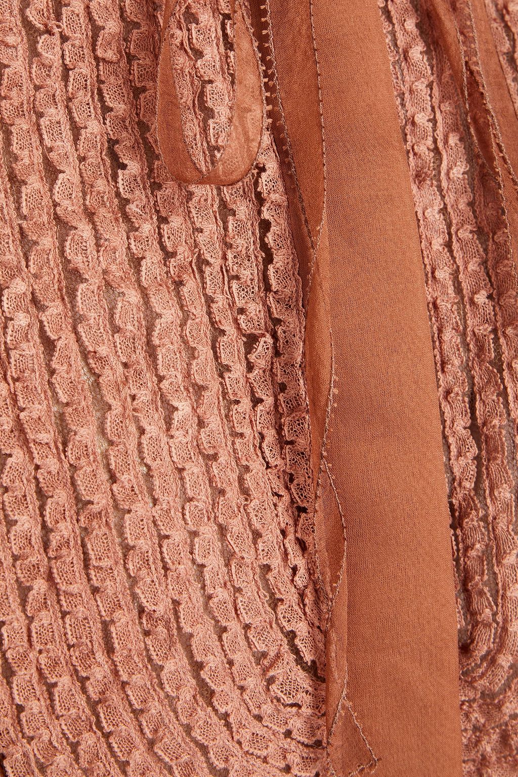 VALENTINO GARAVANI Pussy-bow silk-chiffon shirt
