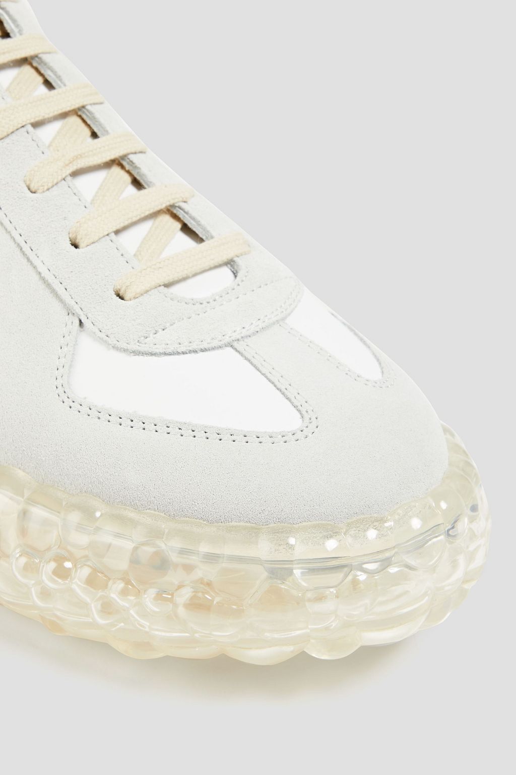 MAISON MARGIELA Suede and leather platform exaggerated-sole sneakers