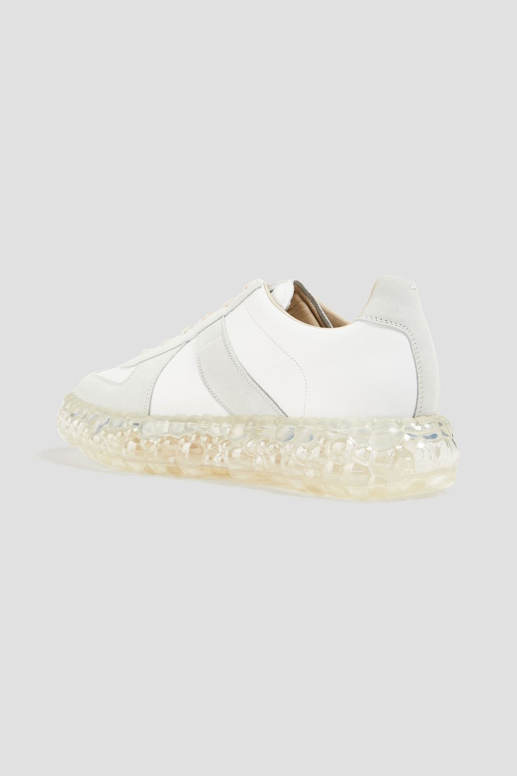 MAISON MARGIELA Suede and leather platform exaggerated-sole sneakers