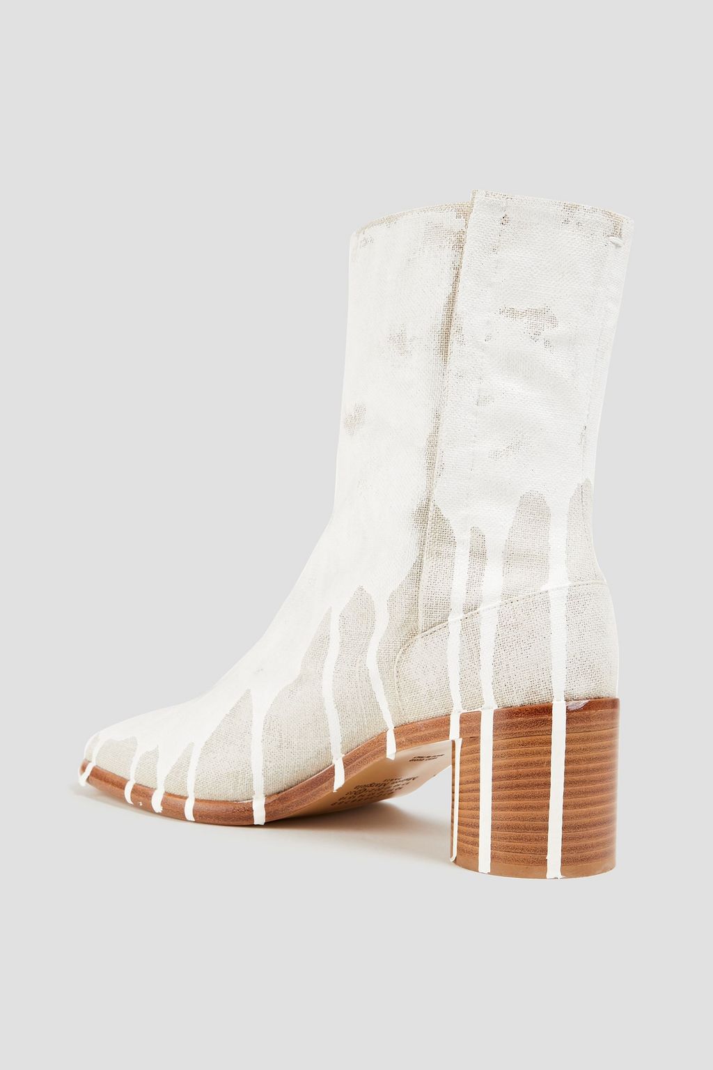 MAISON MARGIELA Tabi split-toe painted canvas boots