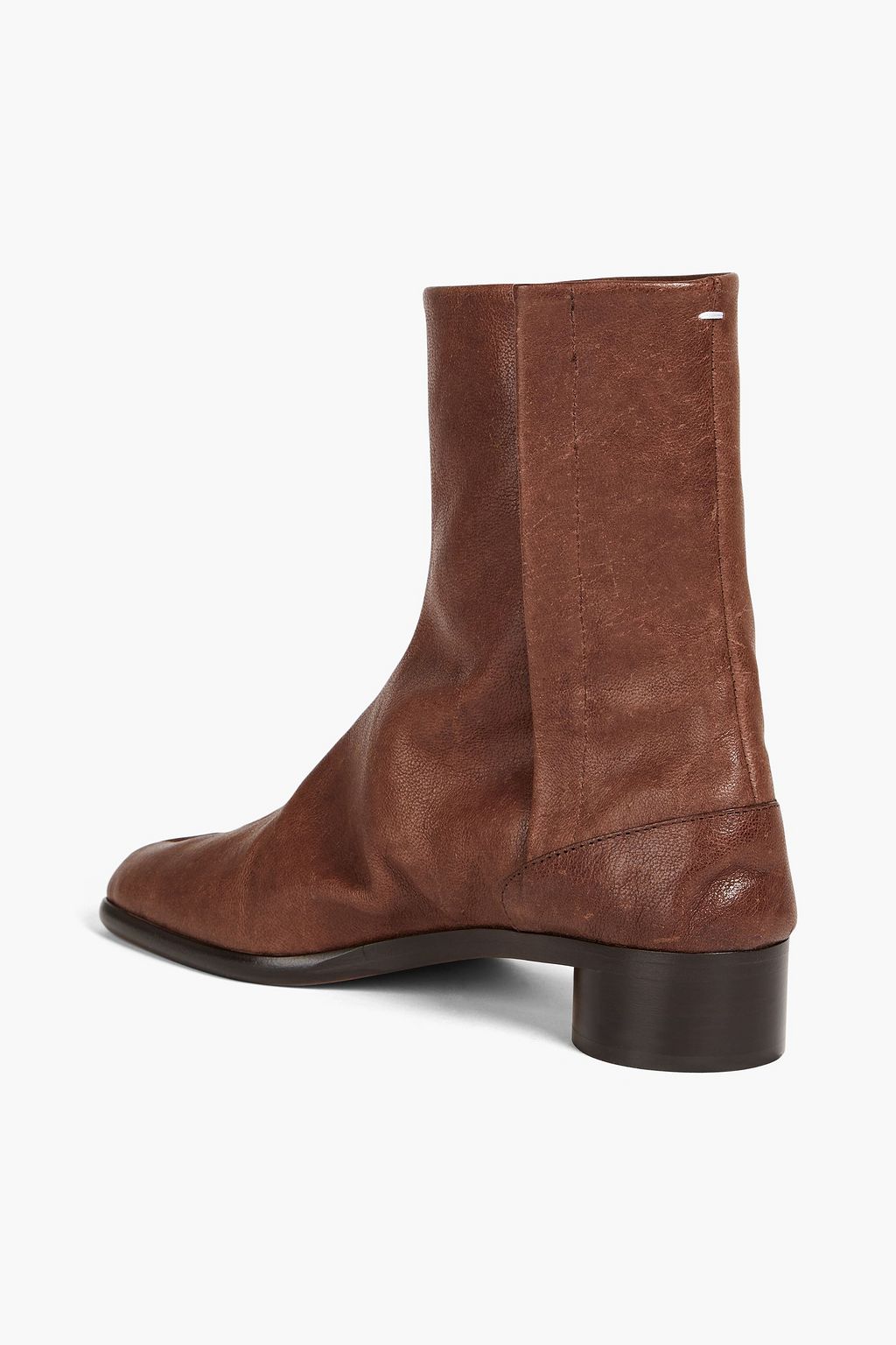 MAISON MARGIELA Tabi split-toe distressed leather boots