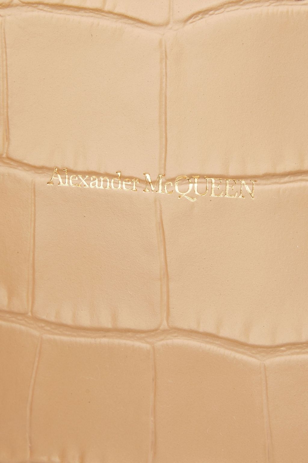 ALEXANDER MCQUEEN Croc-effect leather tote
