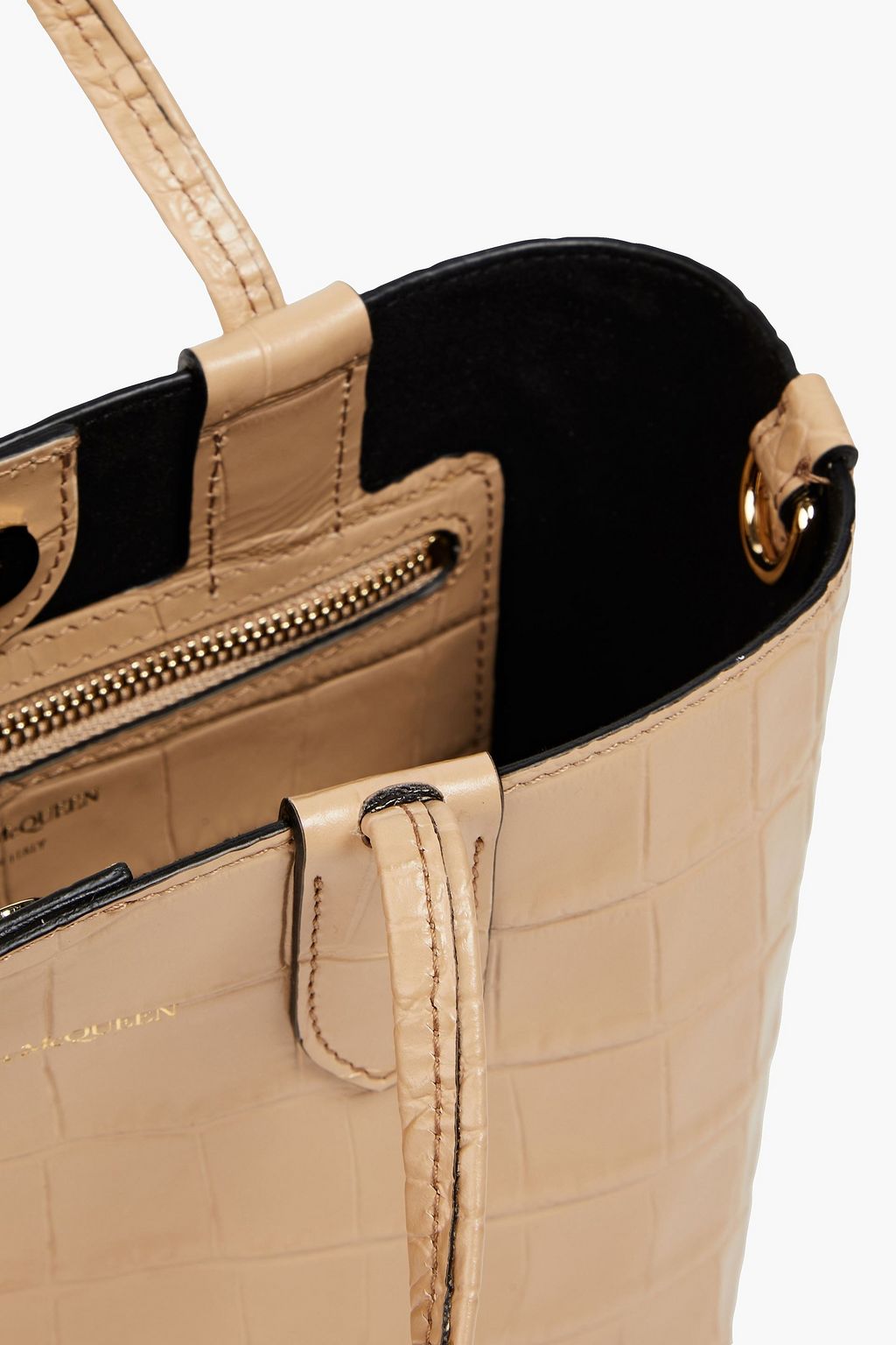 ALEXANDER MCQUEEN Croc-effect leather tote