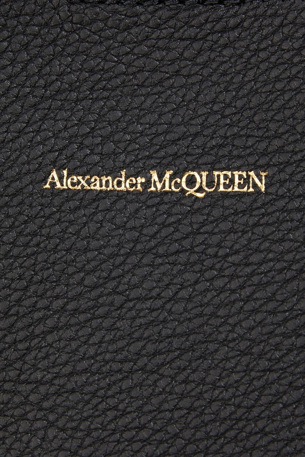 MCQUEEN Pebbled-leather tote