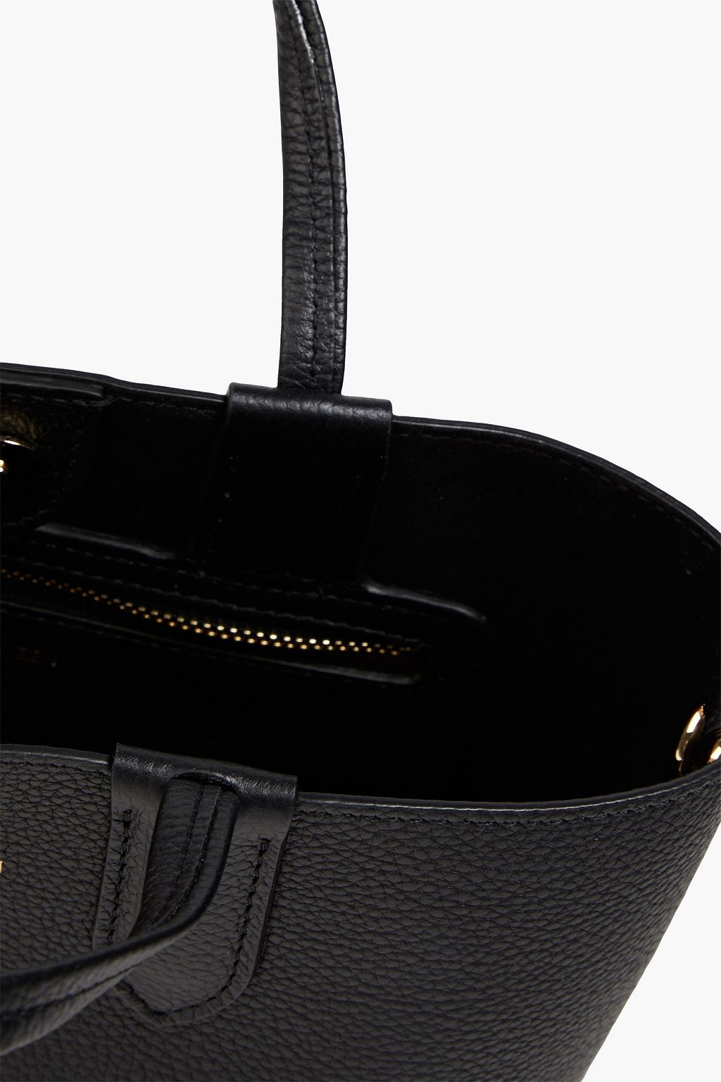 MCQUEEN Pebbled-leather tote