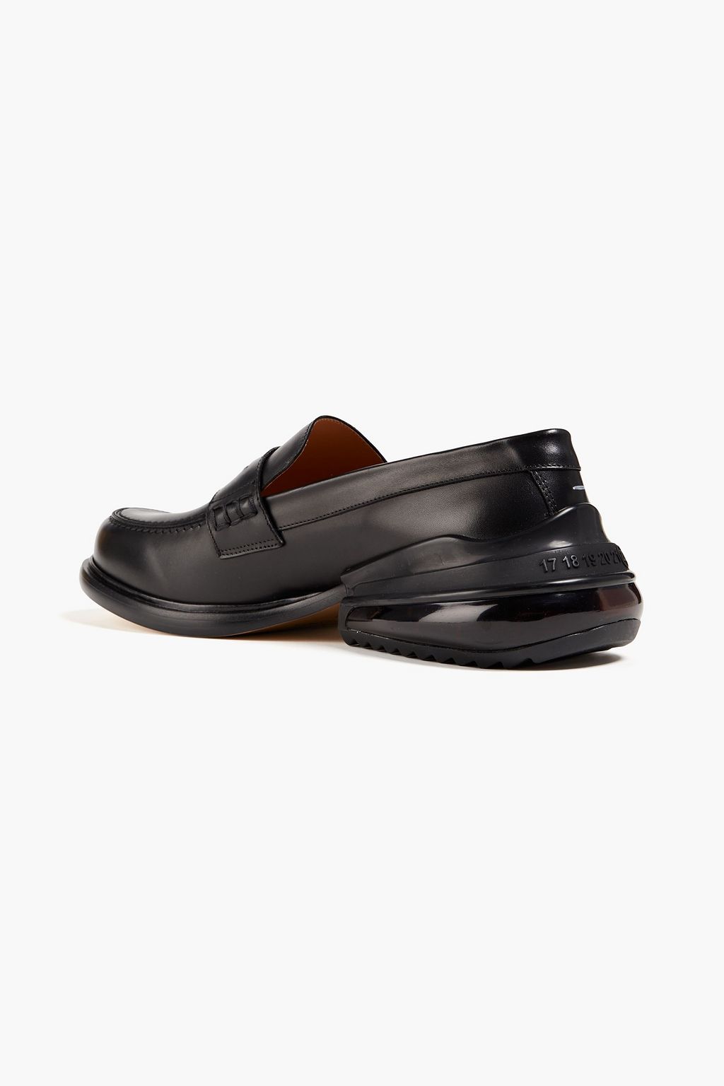 MAISON MARGIELA Glossed-leather penny loafers