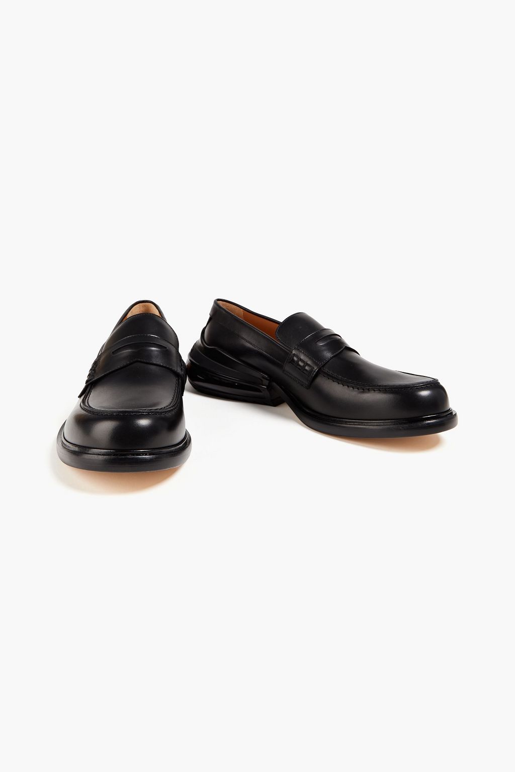 MAISON MARGIELA Glossed-leather penny loafers