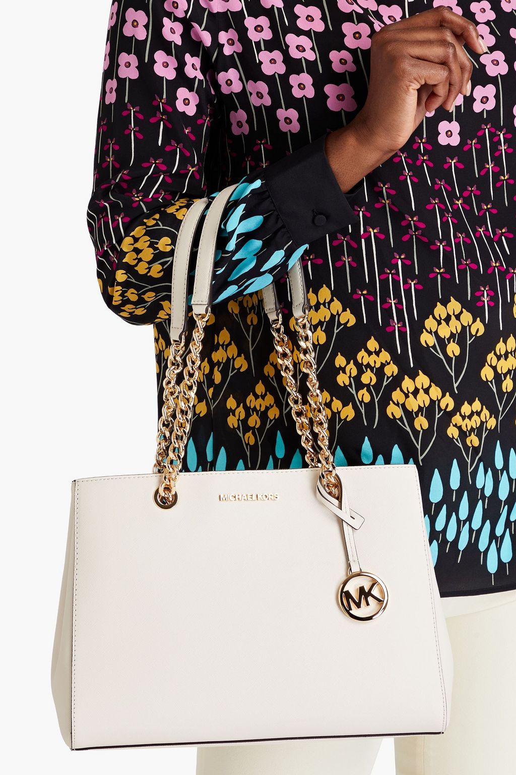 MICHAEL MICHAEL KORS Teagan textured-leather tote