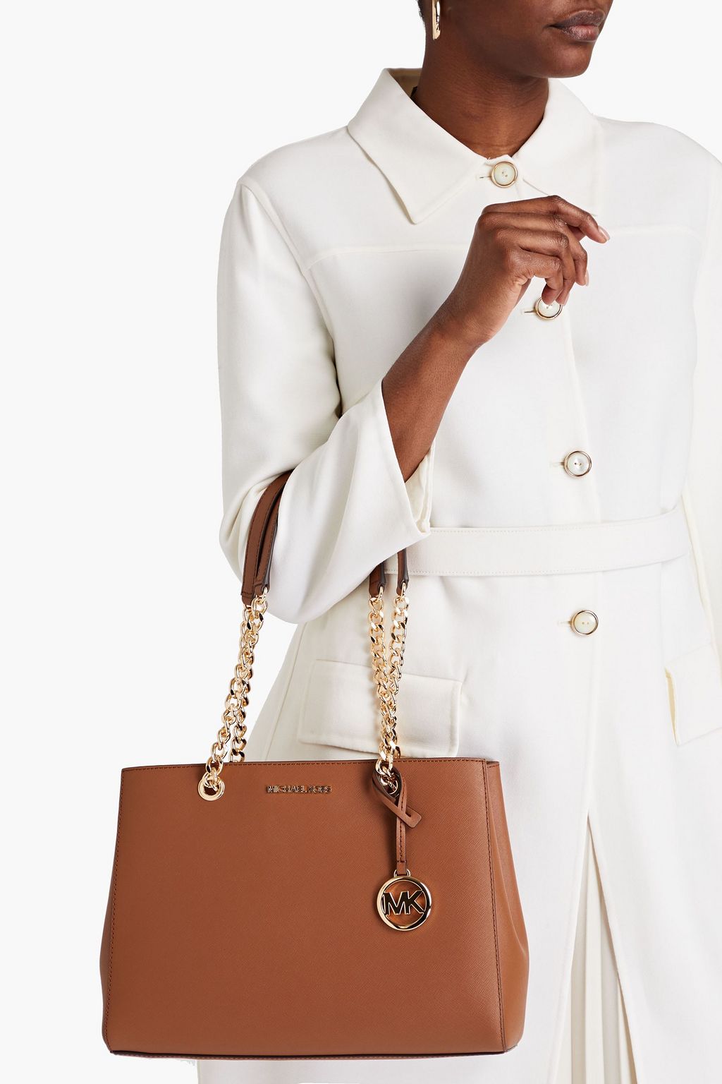 MICHAEL MICHAEL KORS Teagan textured-leather tote