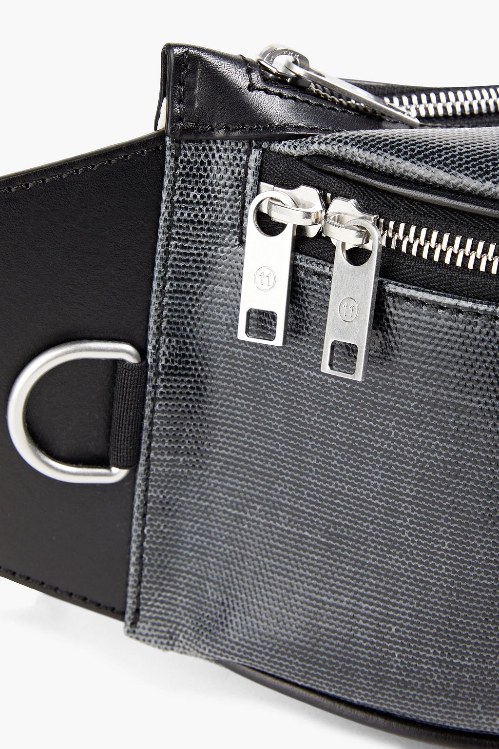 MAISON MARGIELA Gürteltasche aus beschichtetem Canvas mit Lederbesatz
