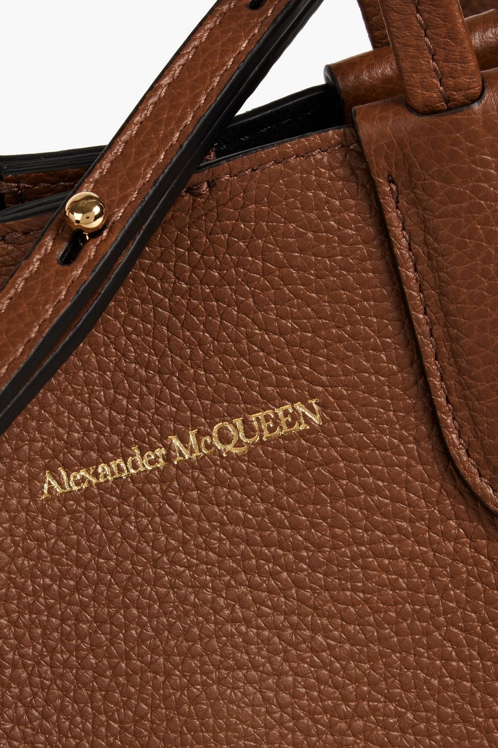 ALEXANDER MCQUEEN Pebbled-leather tote