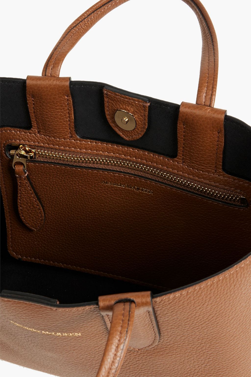 ALEXANDER MCQUEEN Pebbled-leather tote