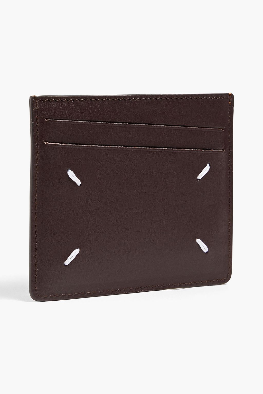 MAISON MARGIELA Smooth and pebbled-leather cardholder