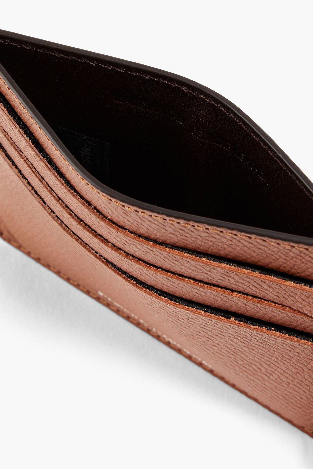 MAISON MARGIELA Smooth and pebbled-leather cardholder