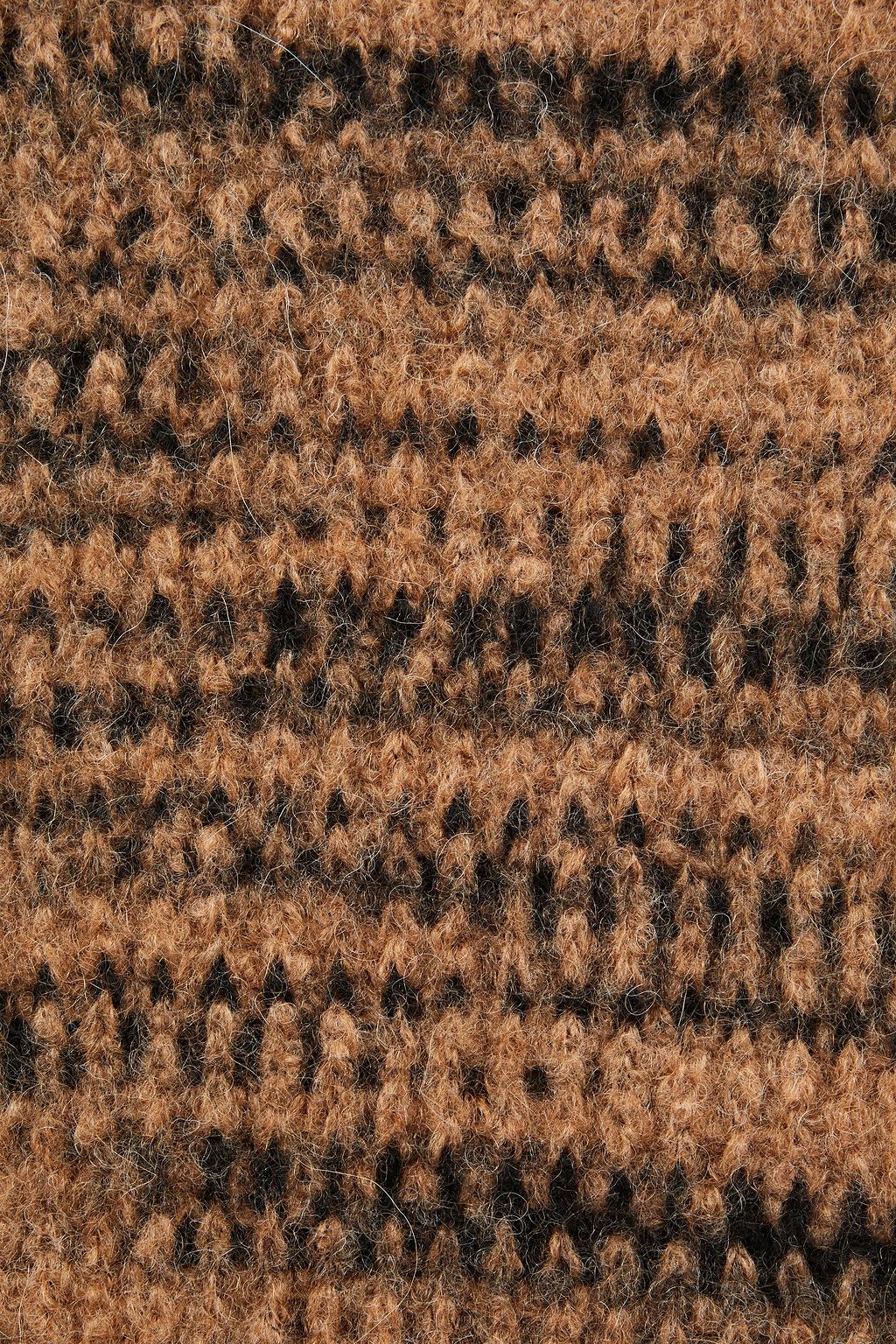 NAADAM Striped alpaca-blend scarf