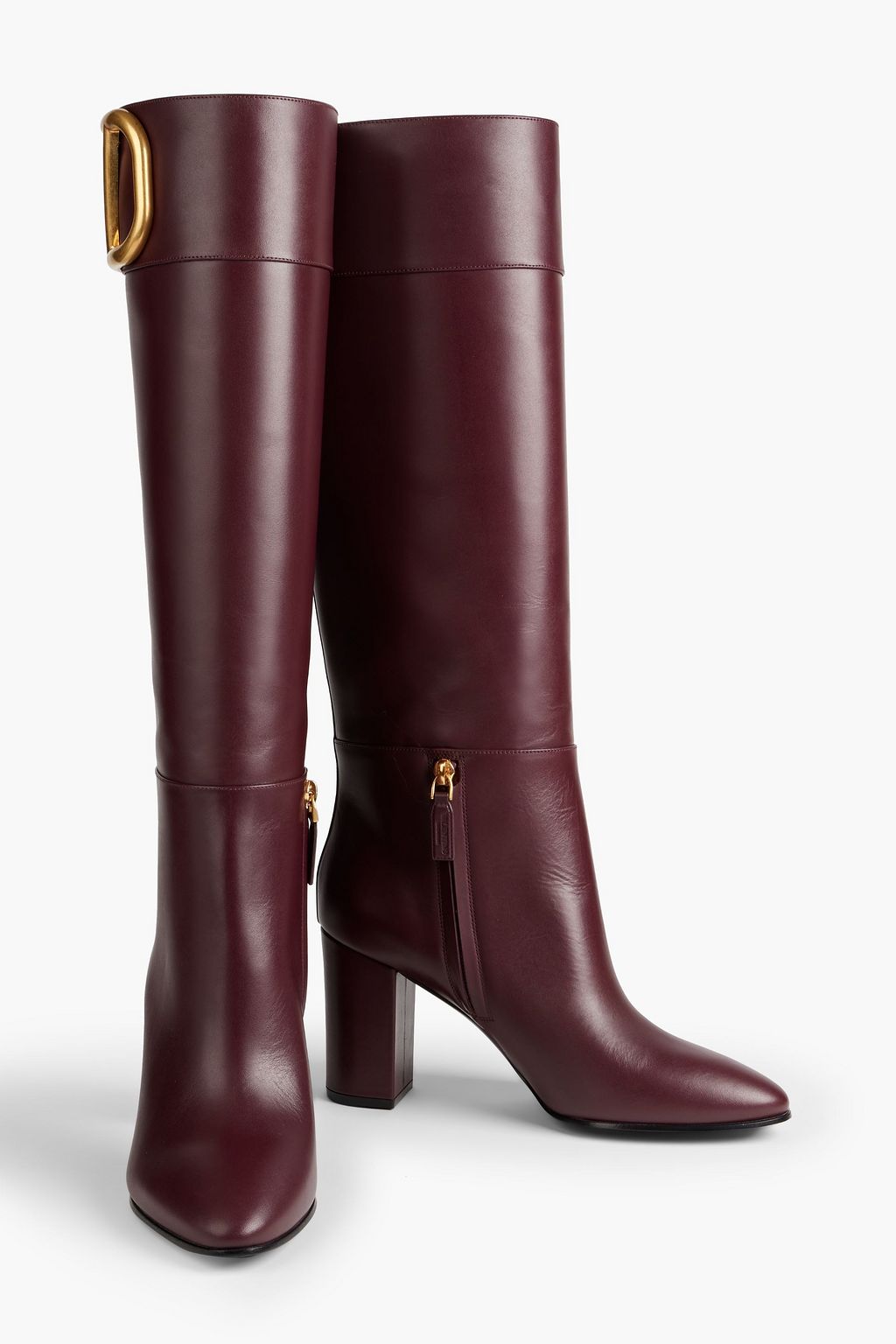 VALENTINO GARAVANI VLOGO leather knee boots