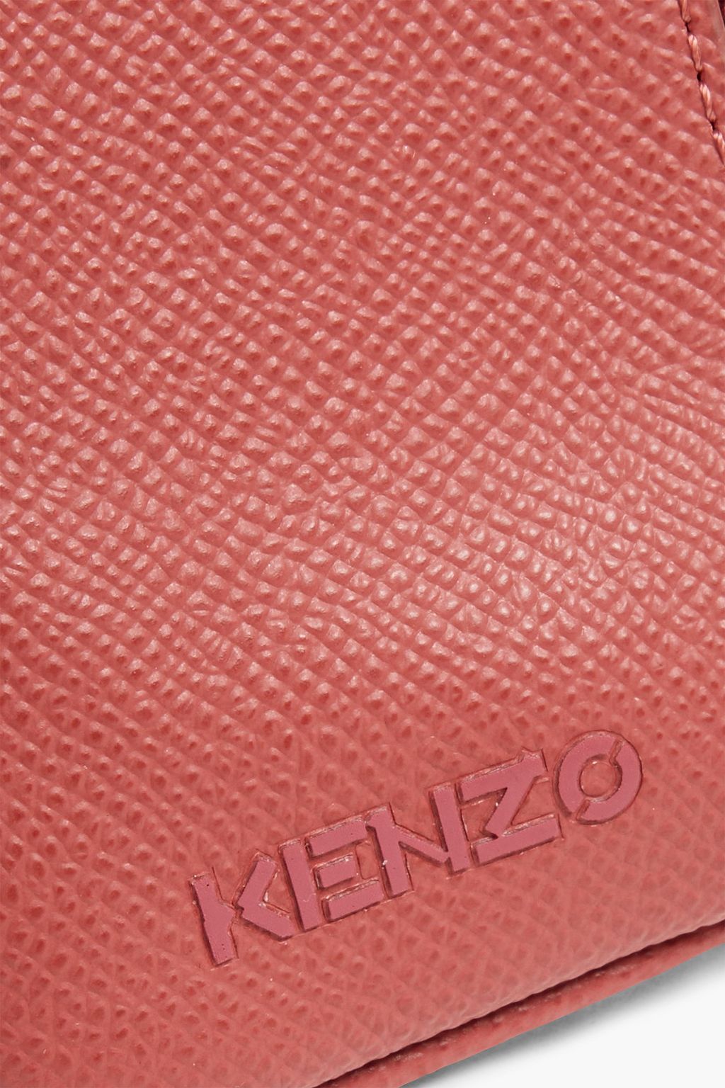 KENZO Pebbled-leather cardholder
