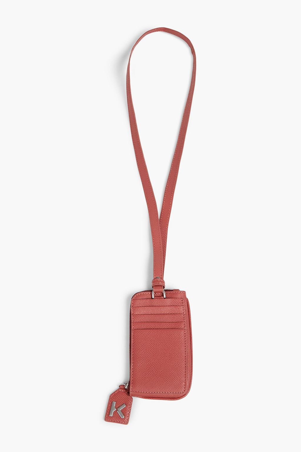 KENZO Pebbled-leather cardholder
