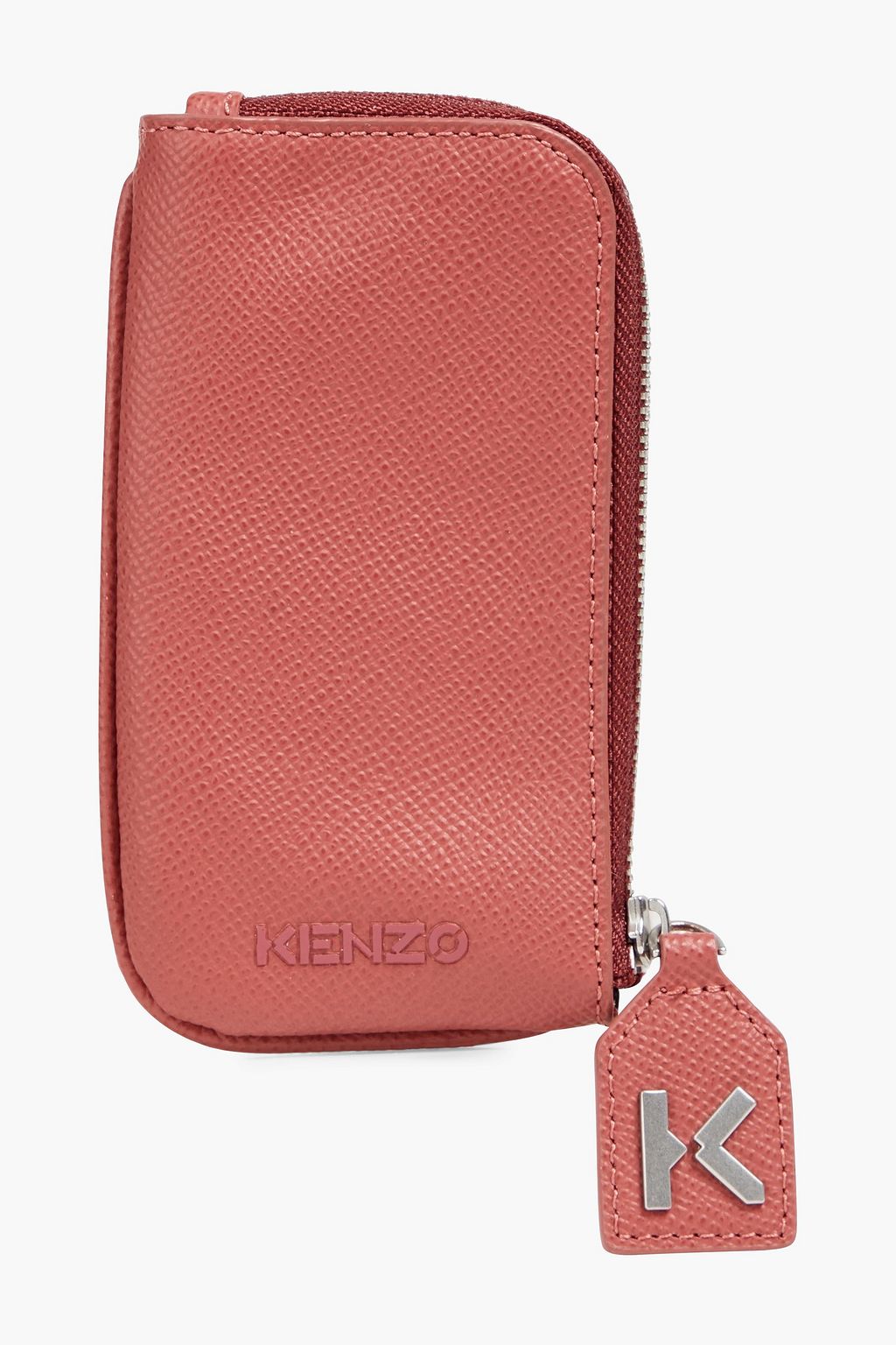 KENZO Pebbled-leather cardholder