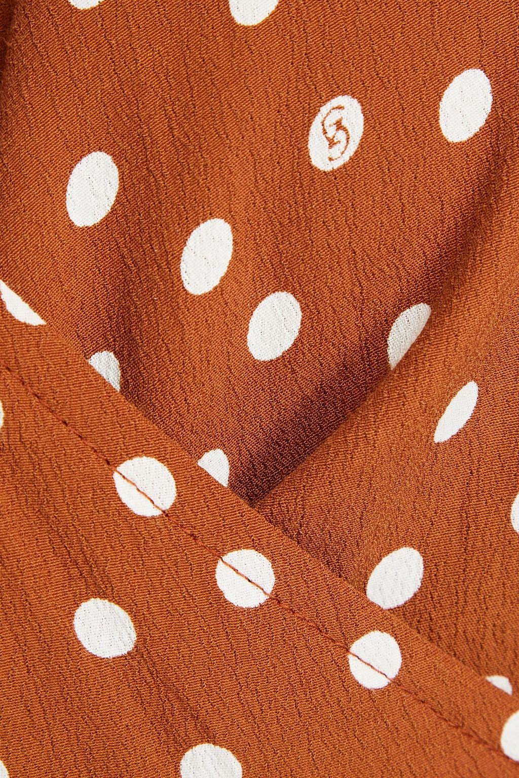GESTUZ JanikaGZ polka-dot crepe wrap top