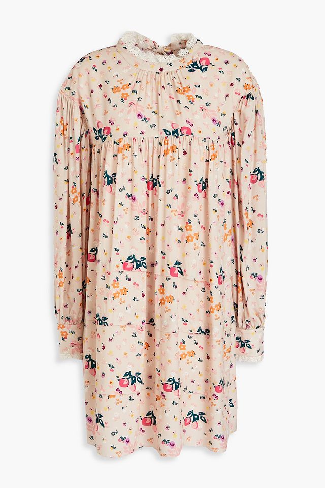 Josie floral-print woven mini dress