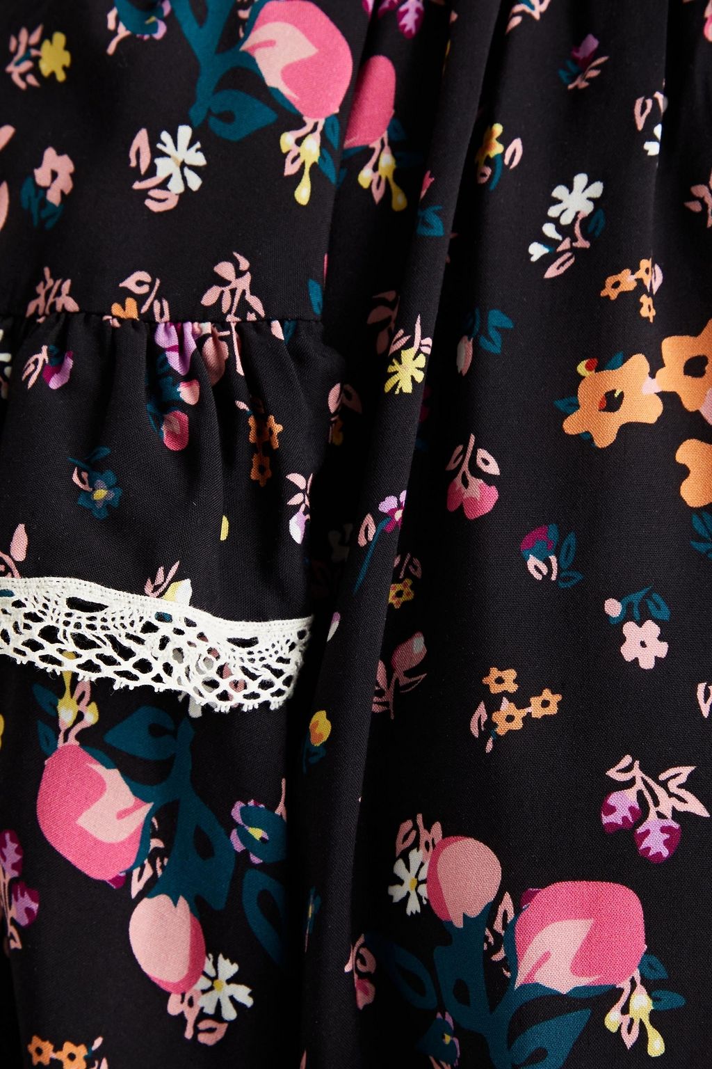 HOFMANN COPENHAGEN Julie ruffled printed crepe de chine blouse