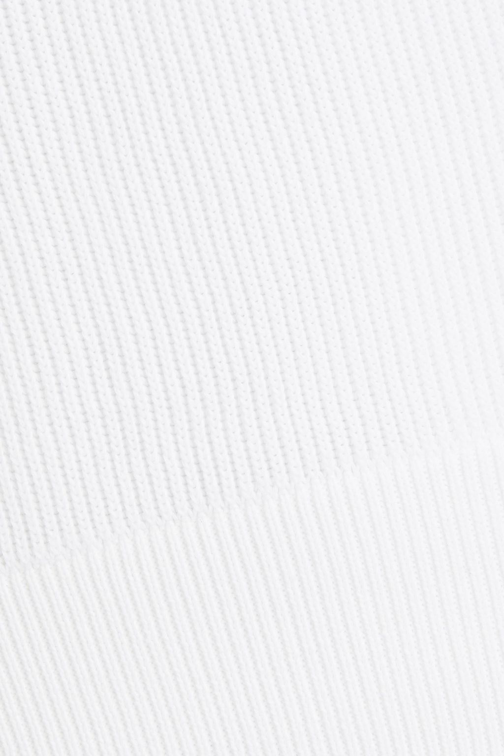 CO Ribbed cotton polo sweater