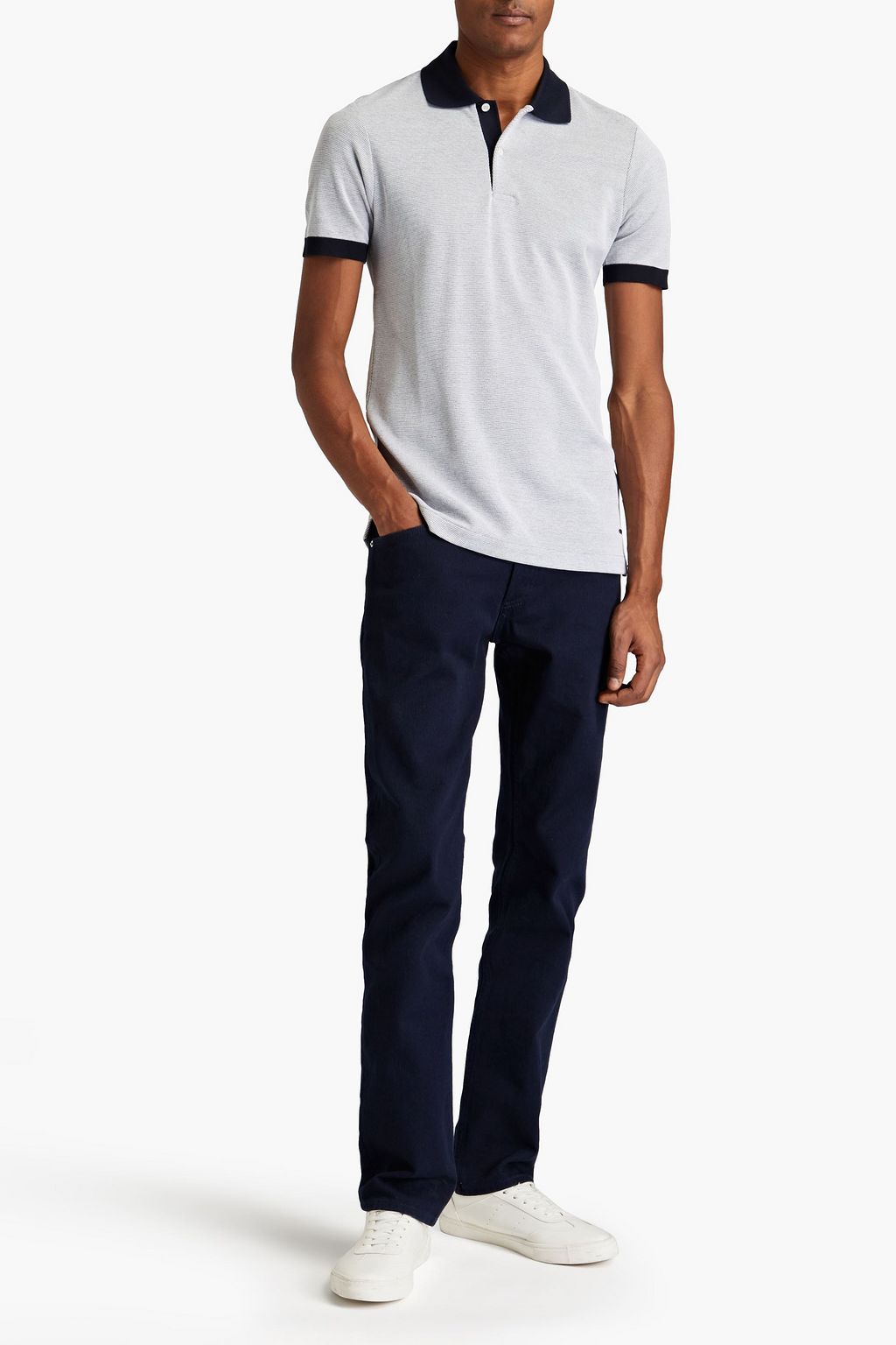 DUNHILL Cotton-piqué polo shirt