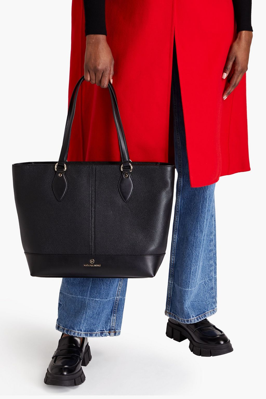 MICHAEL MICHAEL KORS Beth pebbled-leather tote