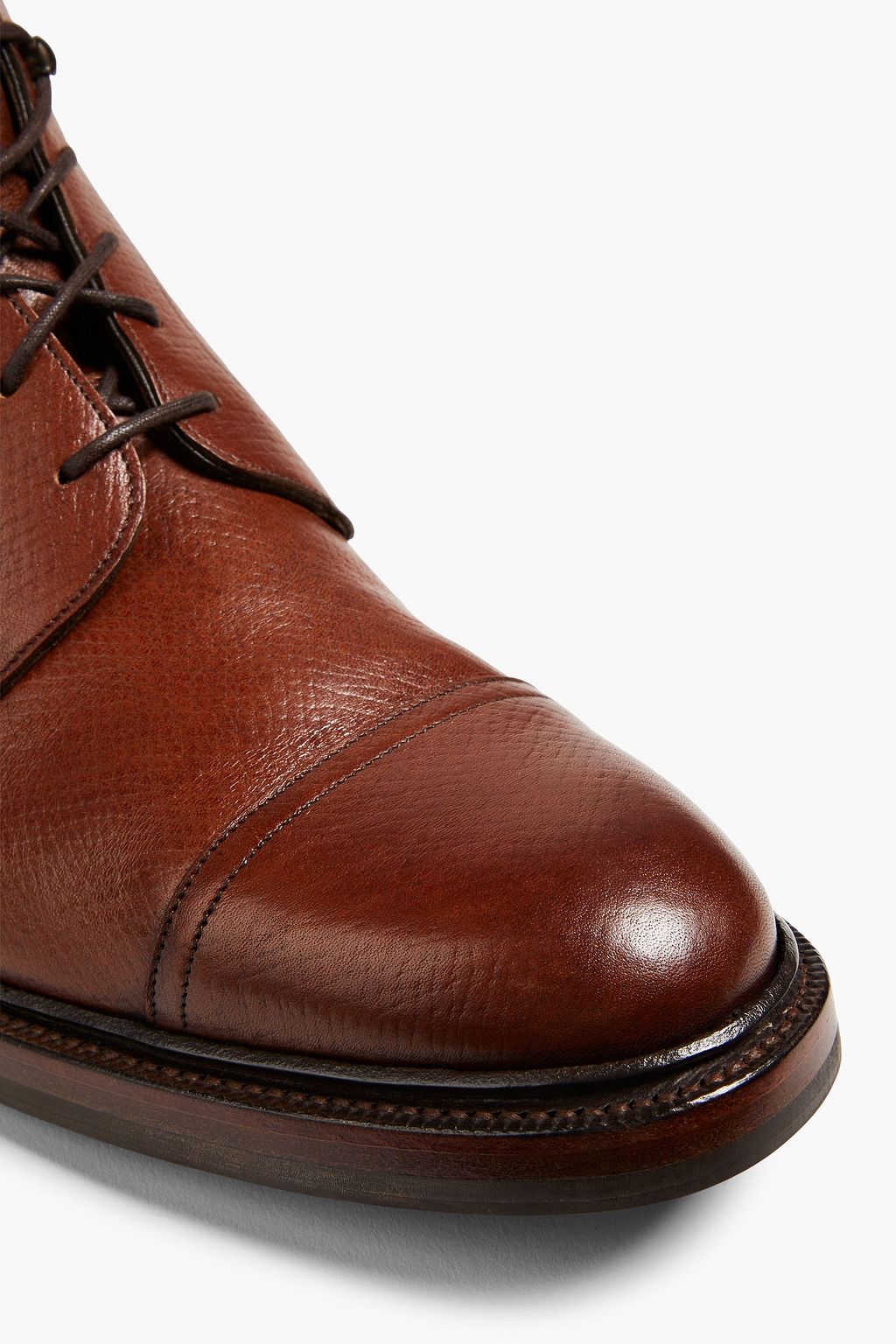 DUNHILL Textured-leather boots