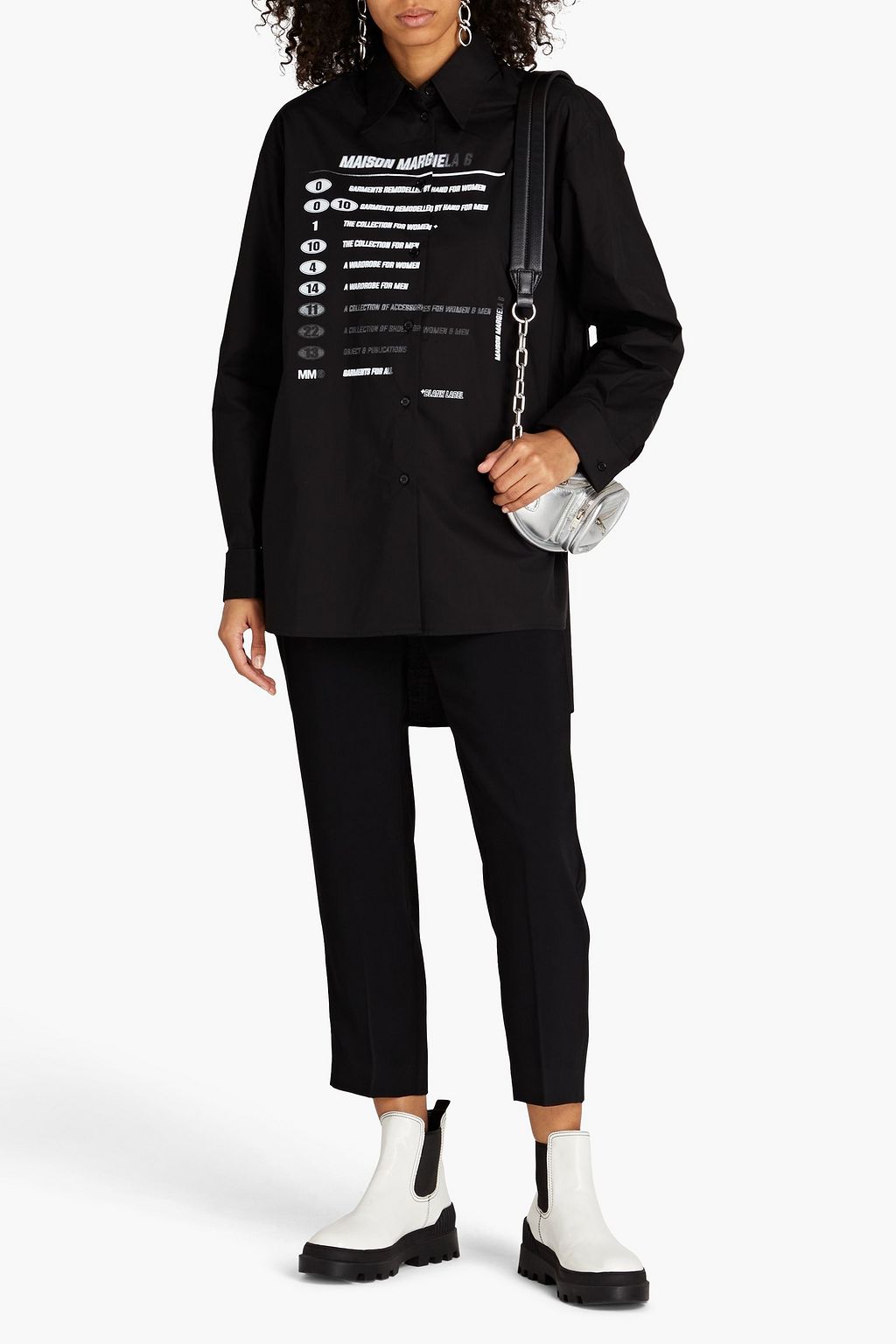MM6 MAISON MARGIELA Printed cotton-poplin shirt