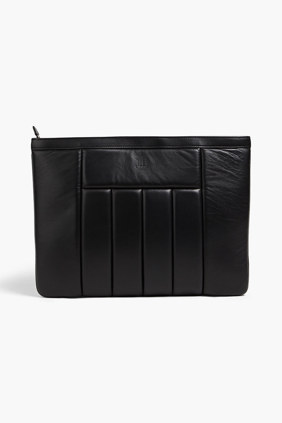 Dunhill Padded Leather Pouch In Black