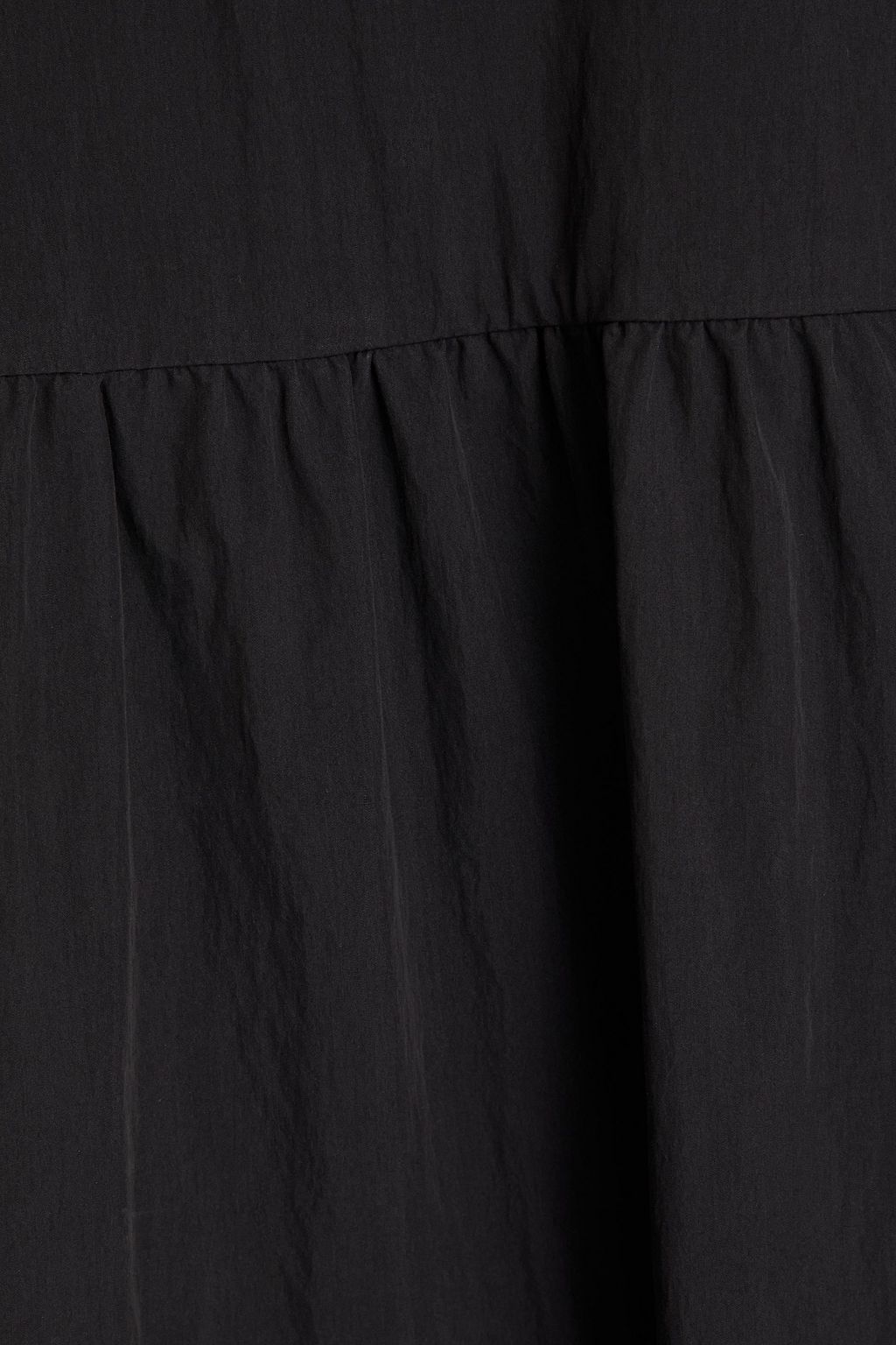 CO Gathered cotton-blend poplin midi dress