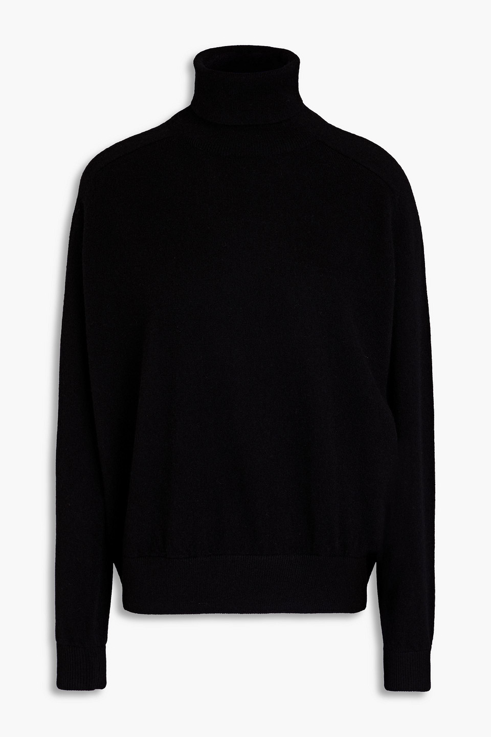 Co Cashmere Turtleneck Jumper In Black