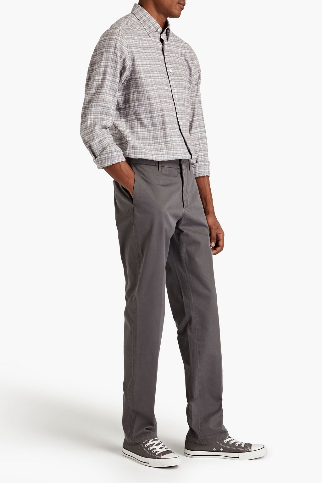DUNHILL Cotton-twill chinos