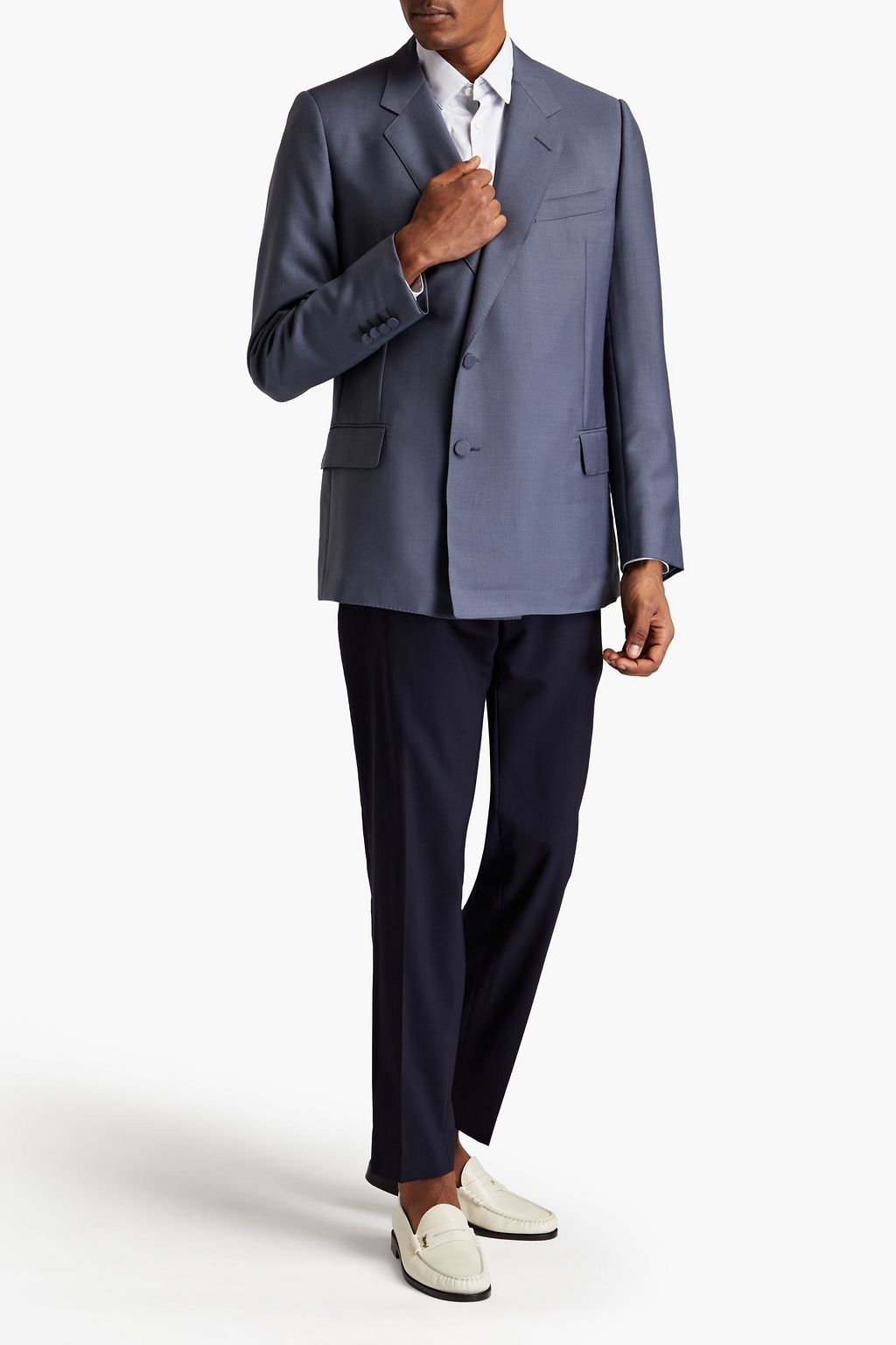 DUNHILL Mohair and wool-blend blazer