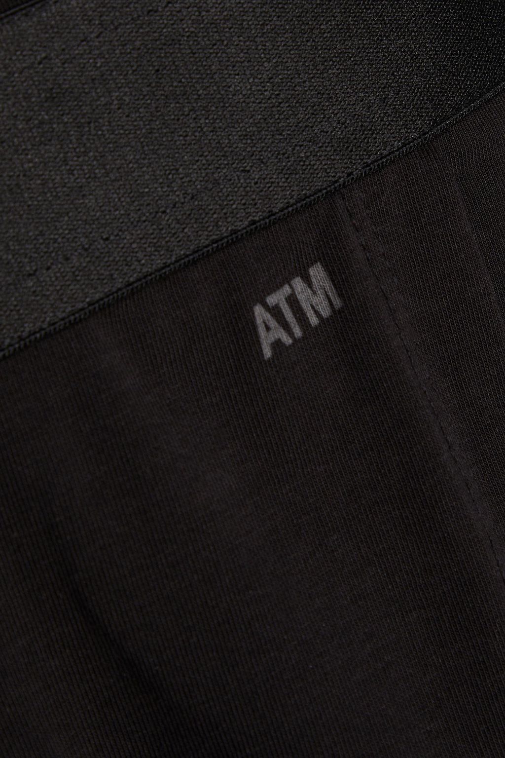 ATM ANTHONY THOMAS MELILLO 랩 이펙트 프린트 스트레치 피마 코튼 저지 테니스 드레스