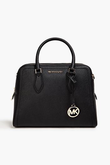 MICHAEL KORS CHARLOTTE LARGE TOP ZIP BAG TOTE BLACK NWT