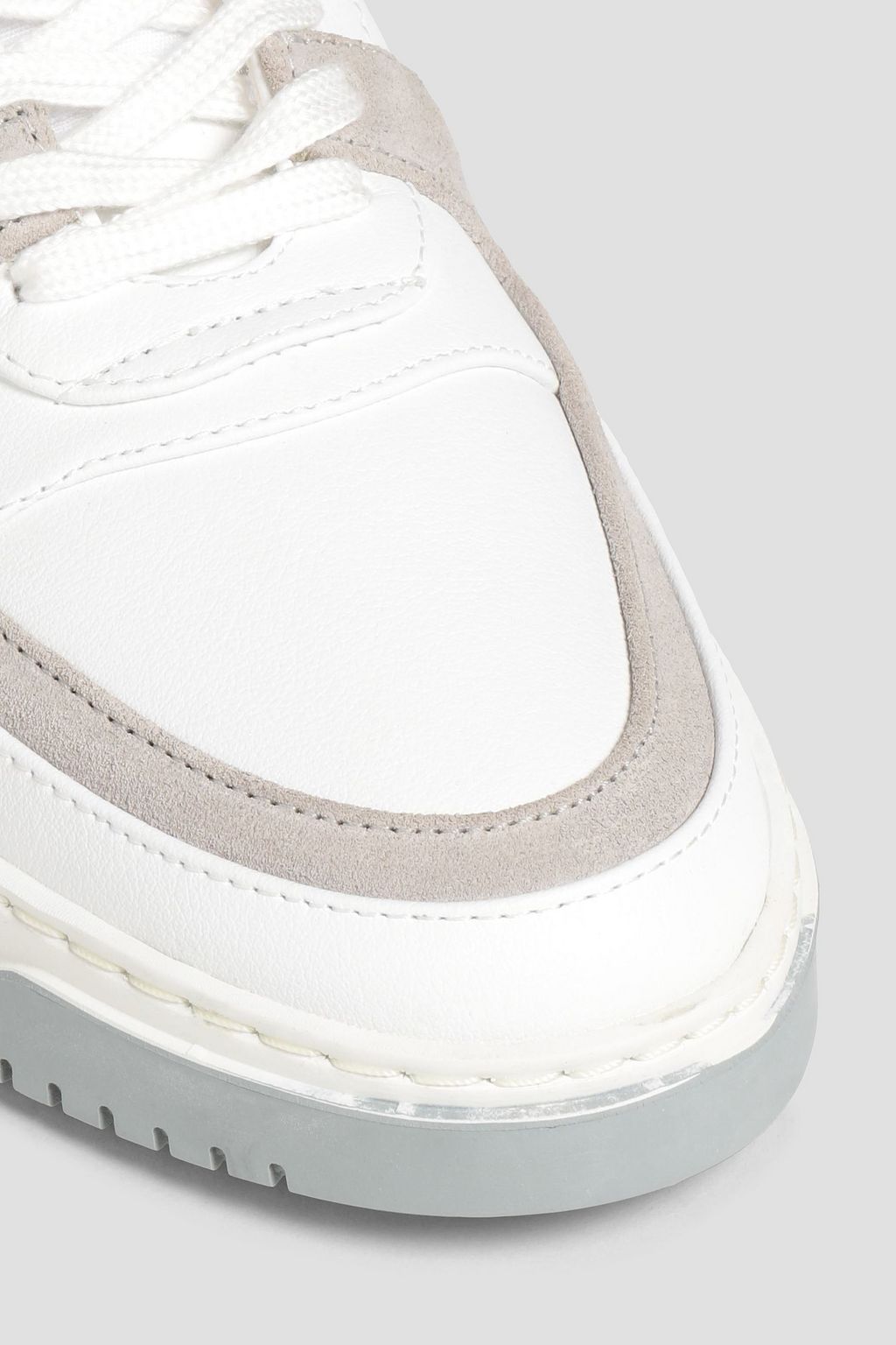 GOOD NEWS Mack faux suede and leather sneakers