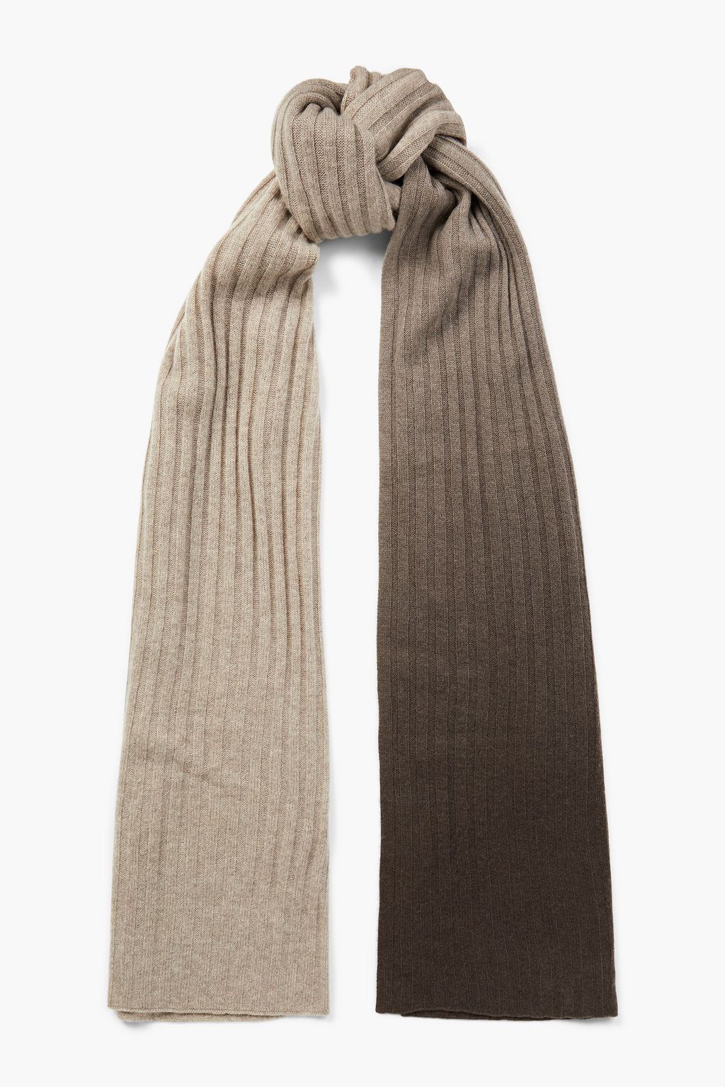 NAADAM Ribbed dégradé cashmere scarf | Sale up to 70% off | THE OUTNET