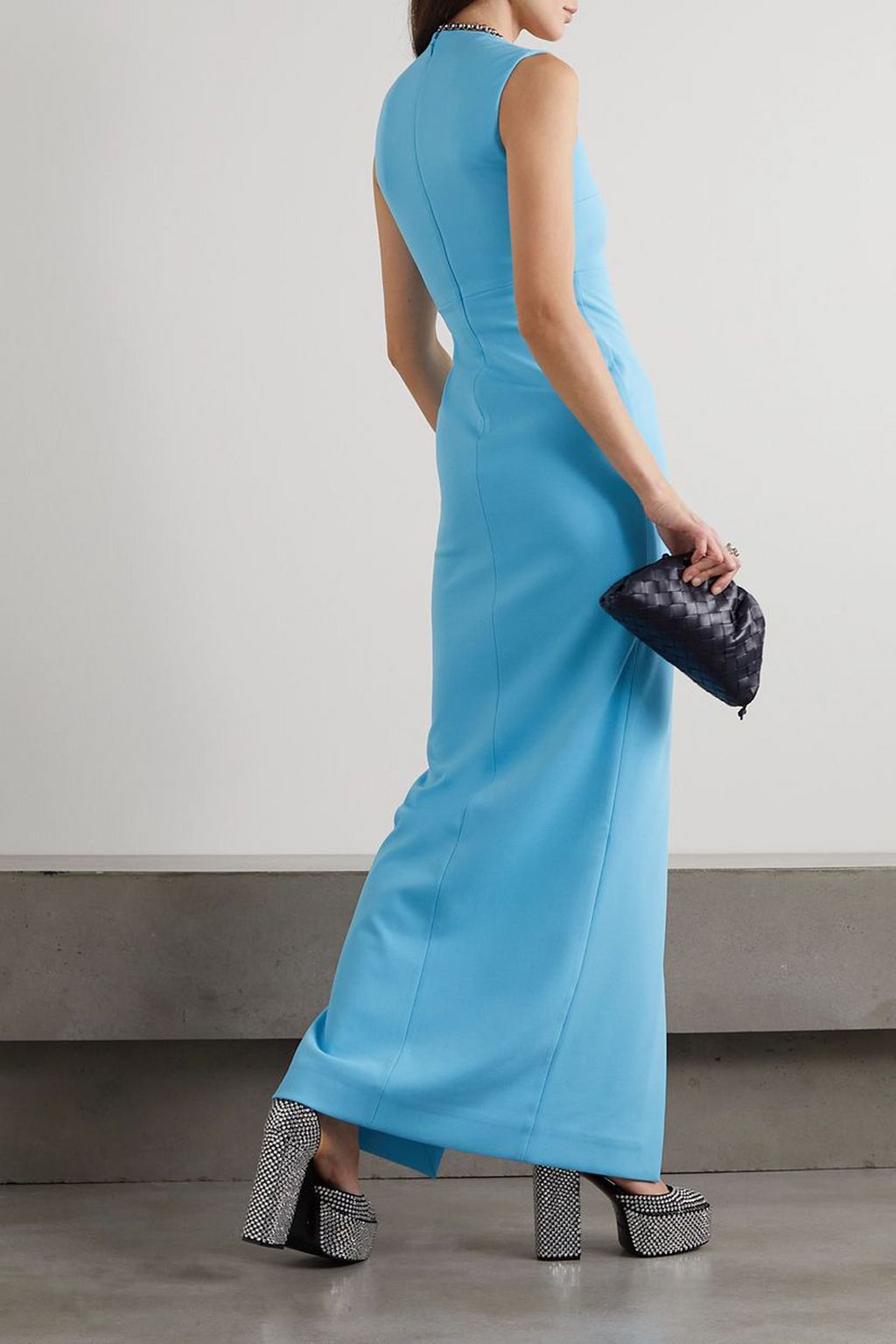 SOLACE LONDON Sofia stretch-crepe maxi dress