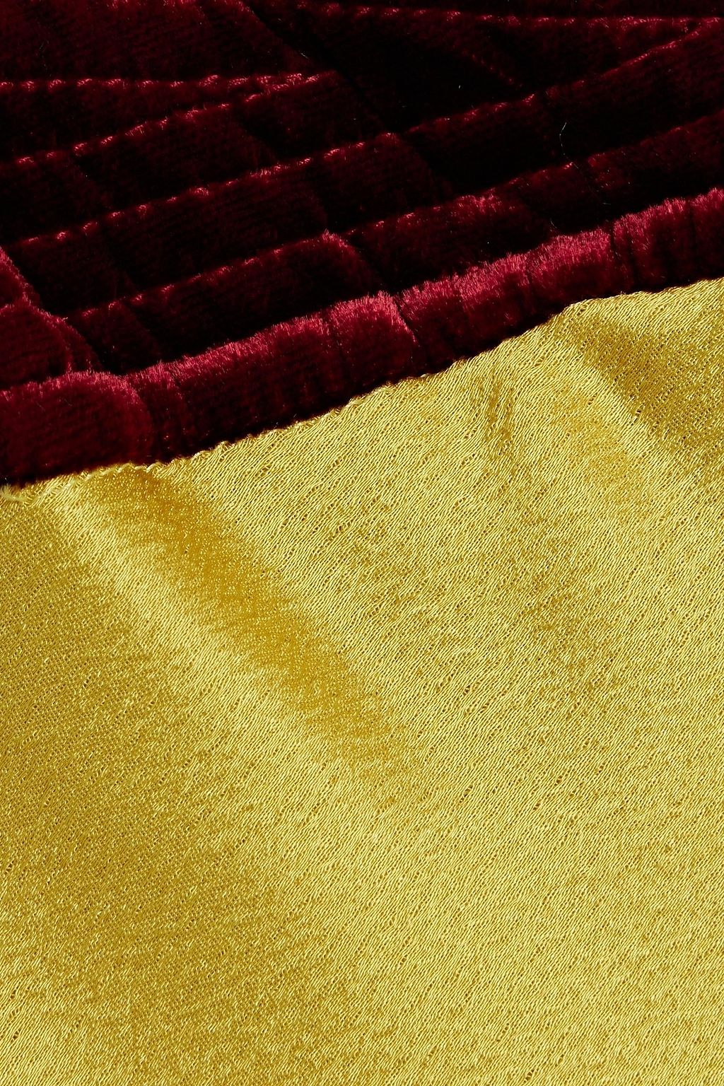 VALENTINO GARAVANI Strapless velvetpaneled hammeredsatin maxi dress