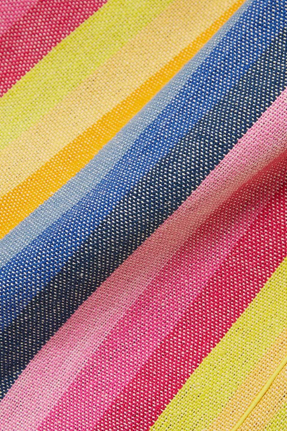 SINDISO KHUMALO JEMMA STRIPED LINEN-CANVAS MINI SKIRT