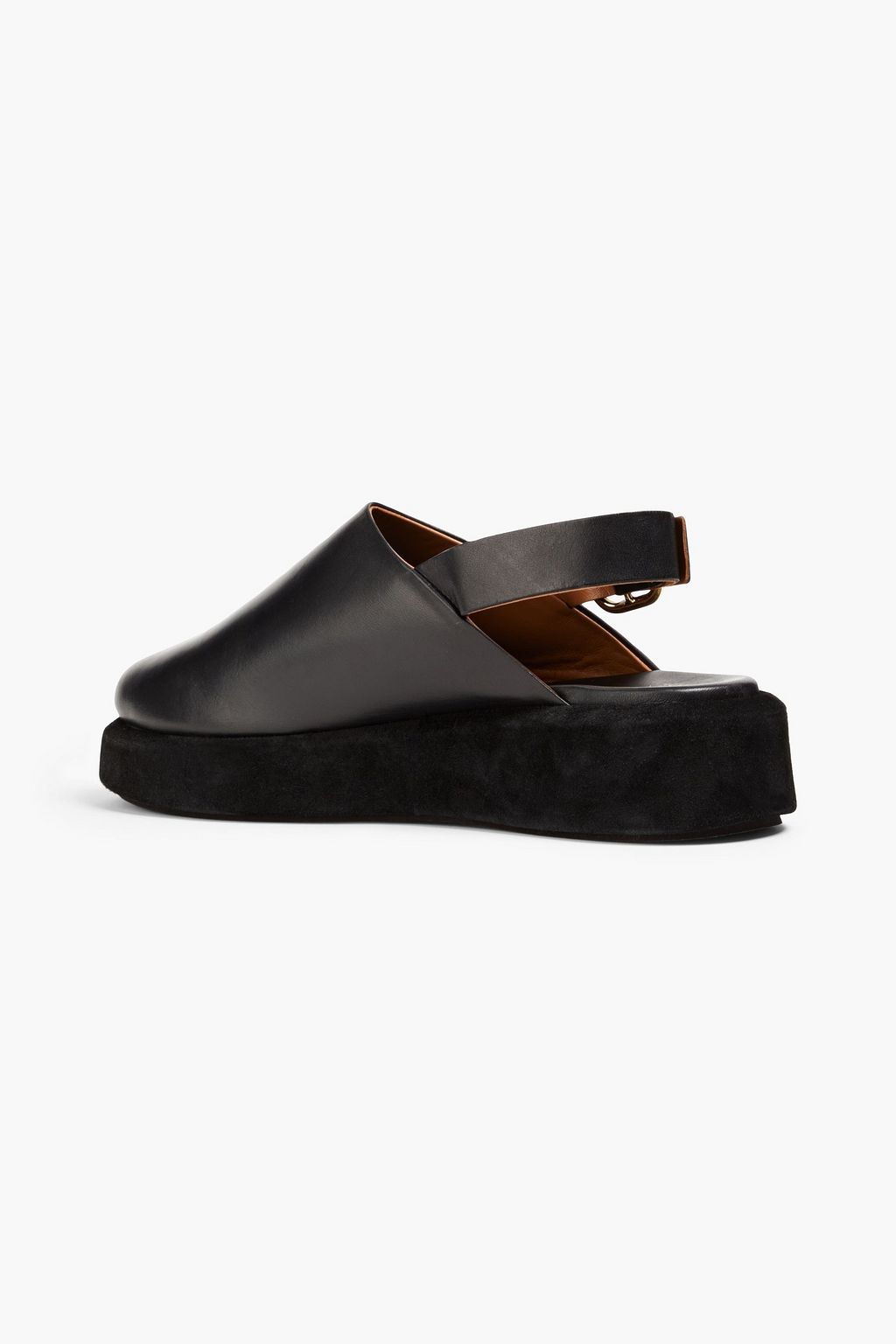 ATP ATELIER Lecco leather platform slingback mules
